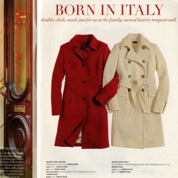 J. Crew Wool Cashmere Longline Coat Single Breasted Black size 4 thinsulate - Picture 9 of 10